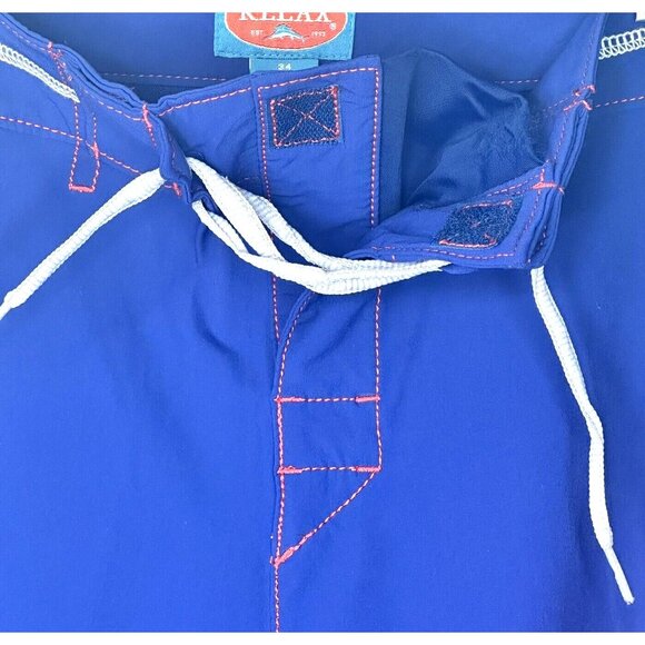 Tommy Bahama Mens Board Shorts Hawaiian Relax Blue Red Floral Print Size 34 - Picture 4 of 16